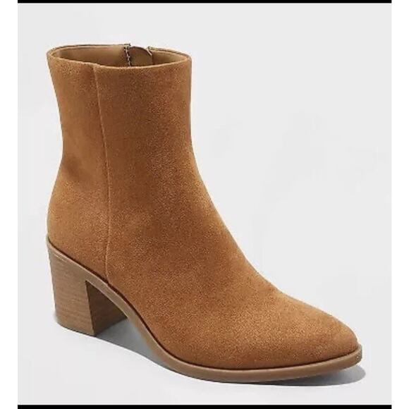 Universal Thread Women's Gayle Ankle Boots Sz 9.5 Tan NWOB - Picture 1 of 5